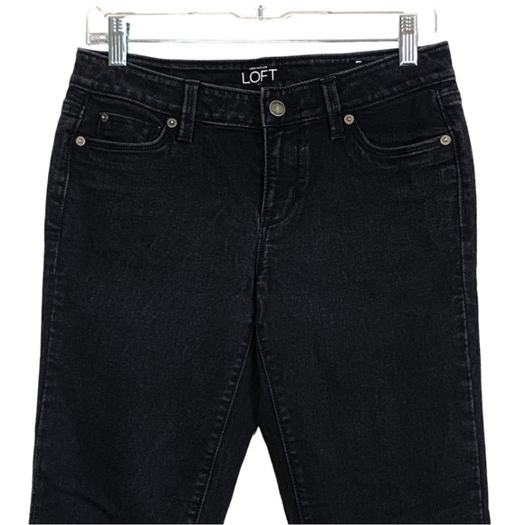 ANN TAYLOR LOFT Modern skinny ankle Black jeans Size 4 - Picture 3 of 12